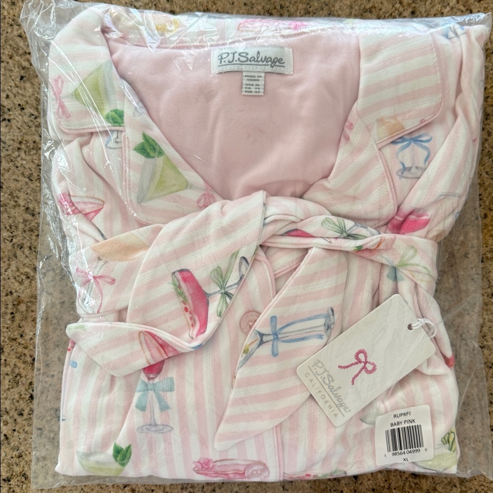 P.J. Salvage - Pretty Punch Cocktail Print 3-Piece Pajamas Short Set $100 - Picture 9 of 13
